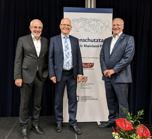 v.l.n.r.: Prof. Dr. Alexander Roßnagel, Prof. Dr. Dieter Kugelmann, Jürgen Hartz