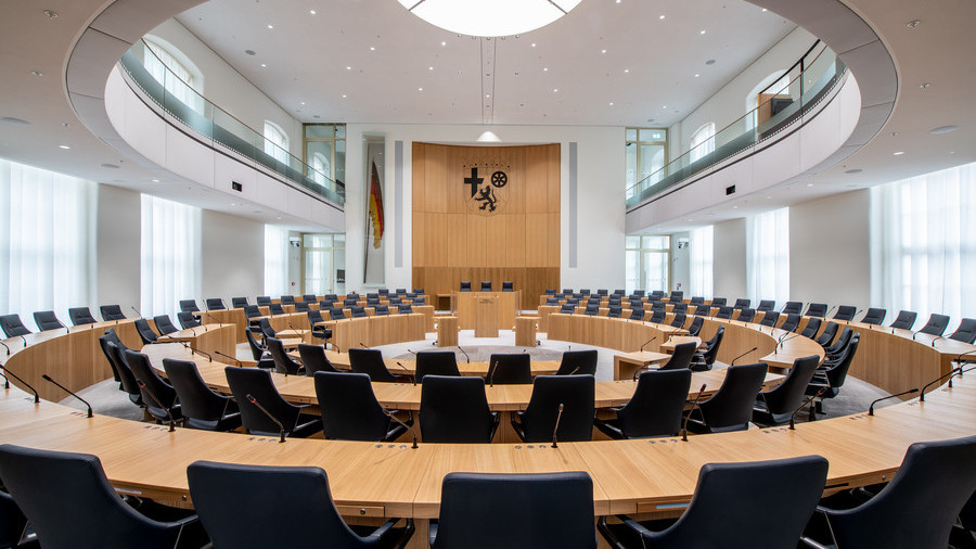 Plenarsaal des Landtags Rheinland-Pfalz