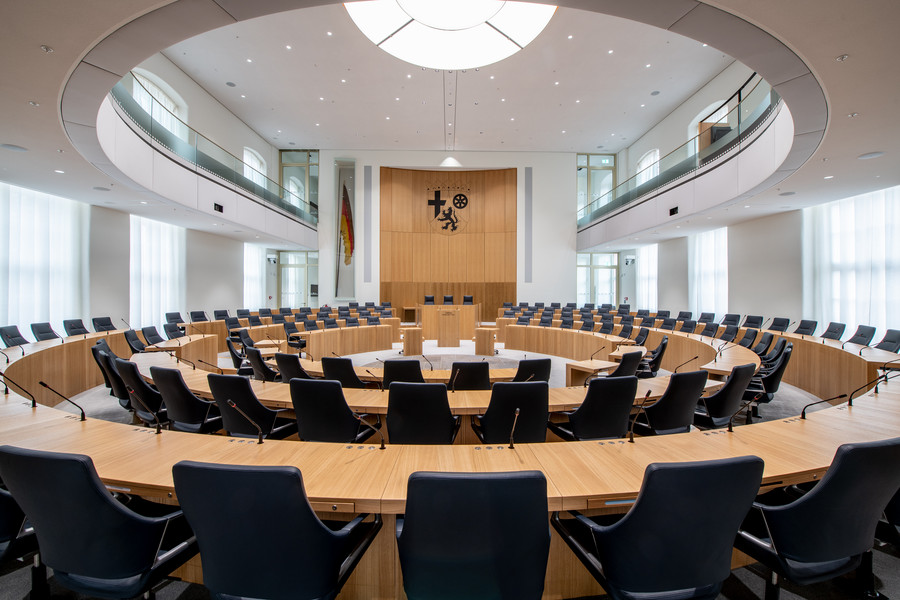 Plenarsaal des Landtags Rheinland-Pfalz